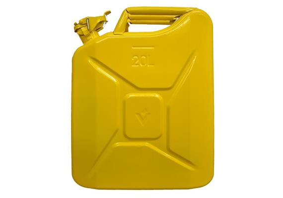 Benzinkanister Stahlblech, gelb, 20L | Bild 0