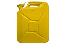 Benzinkanister Stahlblech, gelb, 20L