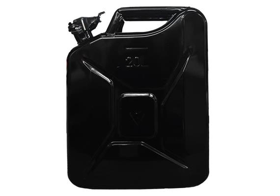 Benzinkanister Stahlblech,schwarz, 20L | Bild 0