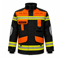 Brandschutzjacke FIREWarrior ATHLETIC (EN 469:2020 / EN 1149-5:2018) orange/schwarz - LL