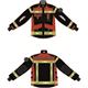 Brandschutzjacke FIREWarrior ATHLETIC (EN 469:2020 / EN 1149-5:2018)  rot/schwarz - 3XLK