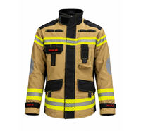 Brandschutzjacke FIREWarrior ATHLETIC (EN 469:2020 / EN 1149-5:2018)  sand/schwarz - SL