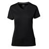 HAKRO Cotton Tec® Damen V-Shirt 169, 005 schwarz - 3XL