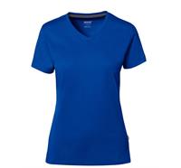 HAKRO Cotton Tec® Damen V-Shirt 169, 010 royalblau - L