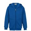 HAKRO Kinder Kapuzen-Sweatjacke PREMIUM Nr. 620, royalblau 010 - Grösse 128