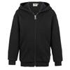 HAKRO Kinder Kapuzen-Sweatjacke PREMIUM Nr. 620, schwarz 005 - Grösse 128