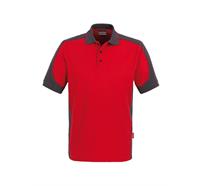 HAKRO Poloshirt Contrast MIKRALINAR® 839 (rot) - 3XL