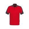 HAKRO Poloshirt Contrast MIKRALINAR® 839 (rot) - 4XL