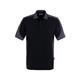 HAKRO® Poloshirt Contrast MIKRALINAR® 839 (schwarz) - 5XL