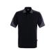 HAKRO® Poloshirt Contrast MIKRALINAR® 839 (schwarz) - M