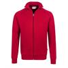 HAKRO Sweatjacke College 606 (002 rot) - 3XL