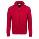 HAKRO Sweatjacke College 606 (002 rot) - 6XL