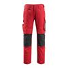 MASCOT® Arbeitshose Mannheim (rot/schwarz) - Grösse 76C56 (kurz)