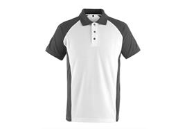 MASCOT® Polo-Shirt Bottrop (weiss/dunkelanthrazit)