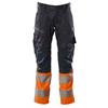 MASCOT® Warnschutzhose ACCELERATE (schwarzblau/hi-vis orange) - Grösse 76C46 (kurz)