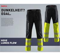 Arbeitshose Active Glow, Lemon/Schwarz, EN 20471 - Kl. 1 - 52/N