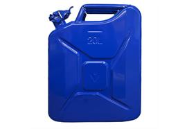 Benzinkanister Stahlblech, blau, 20L