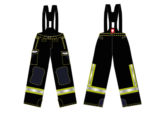 Brandschutzhose FIREWarrior ATHLETIC (EN 469:2020 / EN 1149-5:2018) - ML | Bild 0