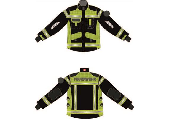 Brandschutzjacke FIREWarrior ATHLETIC (EN 469:2020 / EN 1149-5:2018)   gelb/schwarz - SK | Bild 0