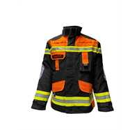 Brandschutzjacke FIREWarrior ATHLETIC (EN 469:2020 / EN 1149-5:2018)  orange/schwarz - XSK