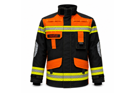 Brandschutzjacke FIREWarrior ATHLETIC (EN 469:2020 / EN 1149-5:2018)  orange/schwarz