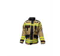 Brandschutzjacke FIREWarrior ATHLETIC (EN 469:2020 / EN 1149-5:2018)  sand/schwarz - ML