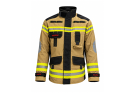 Brandschutzjacke FIREWarrior ATHLETIC (EN 469:2020 / EN 1149-5:2018)  sand/schwarz