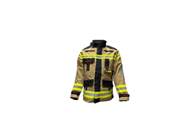 Brandschutzjacke FIREWarrior ATHLETIC (EN 469:2020 / EN 1149-5:2018)  sand/schwarz