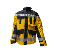 Brandschutzjacke FIREWarrior ATHLETIC, gelb + Zürich Klasse 2 Vollschutz (gem. EN469) - 3XLK