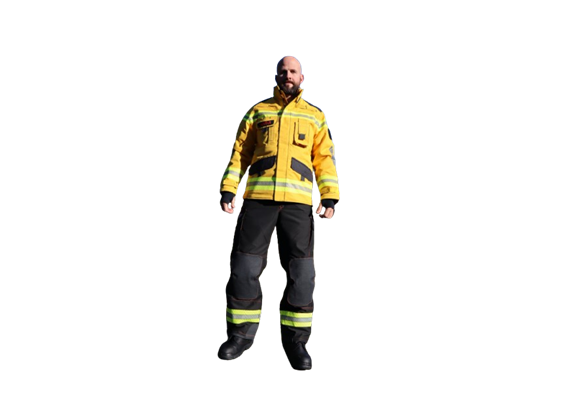 Brandschutzjacke FIREWarrior + Modell Z&#252;rich (OFF.)  Klasse 2 Vollschutz (gem. EN469) - LL | Bild 0