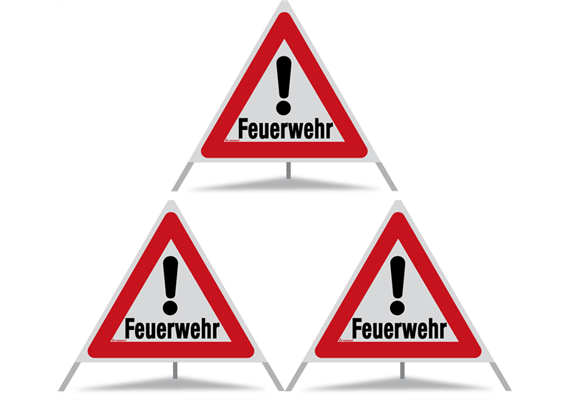 Faltsignaltuch R2, 90cm, alle Seiten gleich | Bild 0