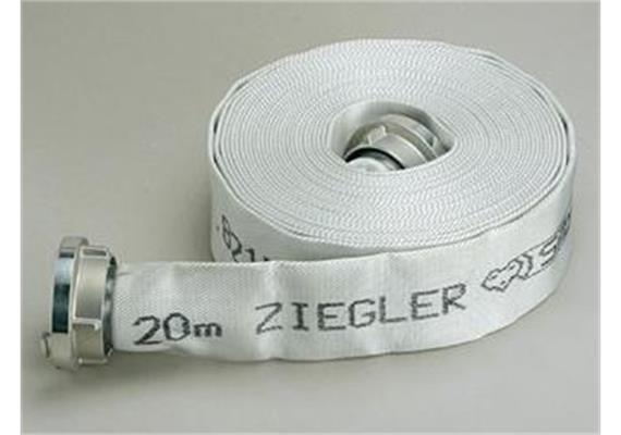 Feuerwehrschlauch ZIEGLER SILBERFUCHS (weiss), 40er, 10 m | Bild 0