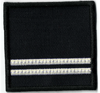 Gradabzeichen 5x5 cm auf Klett - Oberleutnant