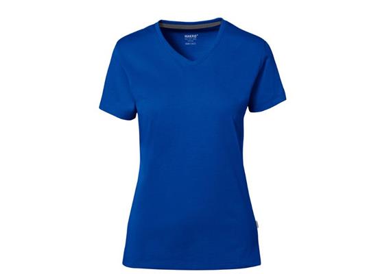 HAKRO Cotton Tec&#174; Damen V-Shirt 169, 010 royalblau - S | Bild 0