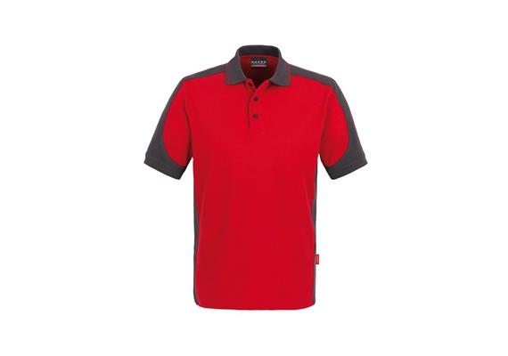 HAKRO Poloshirt Contrast MIKRALINAR&#174; 839 (rot) - 4XL | Bild 0