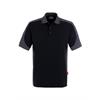 HAKRO® Poloshirt Contrast MIKRALINAR® 839 (schwarz) - XS