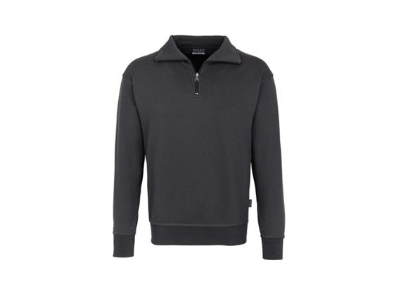 HAKRO&#174; Zip-Sweatshirt Premium 451 (anthrazit) - XL | Bild 0