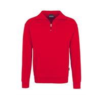 HAKRO® Zip-Sweatshirt Premium 451 (rot) - XS