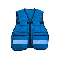 HAUTLE Mesh-Einsatzleiterweste mit Taschen, Modell SRZ - Grün