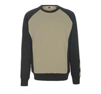 MASCOT® Sweatshirt Witten (hellkhaki/schwarz) - 4XL