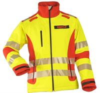 Softshell Flaming Eagle, gelb/rot - 3XLL