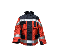 Brandschutzjacke FIREWarrior + Modell Zürich, rot (MA.)  Klasse 2 Vollschutz (gem. EN469) - SK