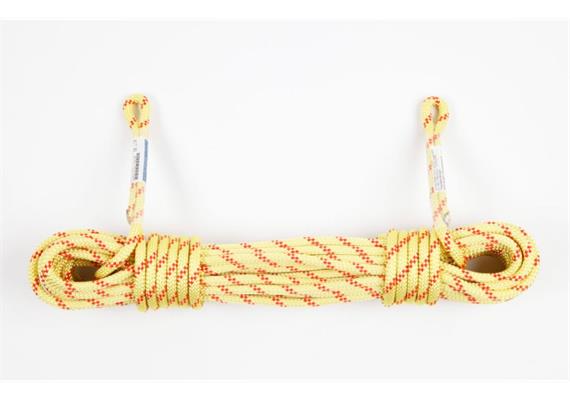 Corde semi-statique EN1891A, jaune avec fil d&#39;identification rouge - 20 m | Bild 0