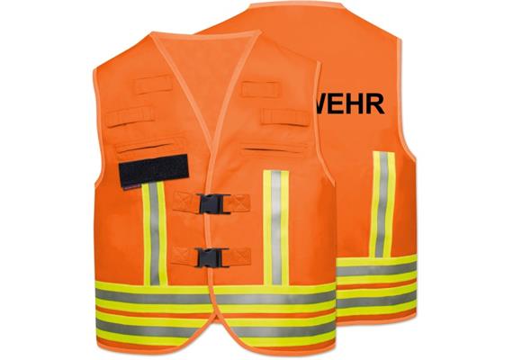 Gilet de fonction avec velcro - Orange | Bild 0