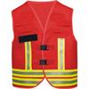 Gilet de fonction avec velcro - Rot