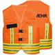 Gilet de signalisation BASIC 3.0, avec inscription - Orange