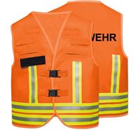 Gilet de signalisation BASIC 3.0, avec inscription - Orange