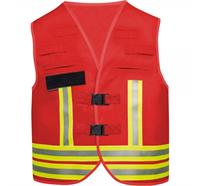 Gilet de signalisation BASIC 3.0, avec inscription - Rot