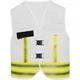 Gilet de signalisation BASIC 3.0, avec inscription - Weiss