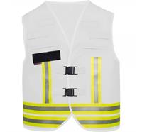 Gilet de signalisation BASIC 3.0, avec inscription - Weiss